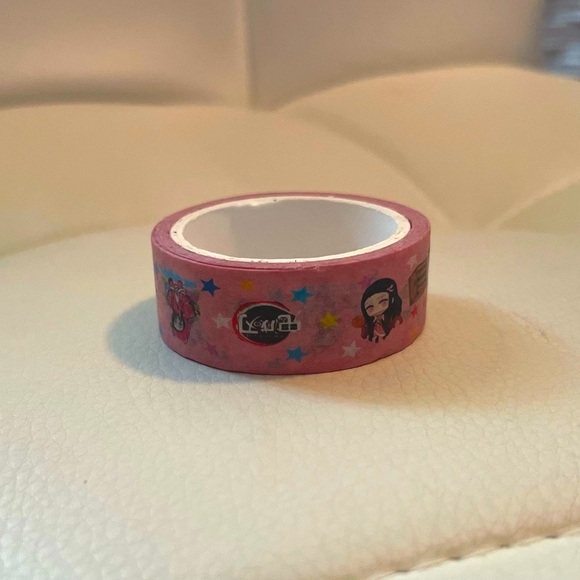 Nezuko Set (Nezuko plush; Nezuko washi tape; sticky tabs; scrunchies) - Picture 6 of 8